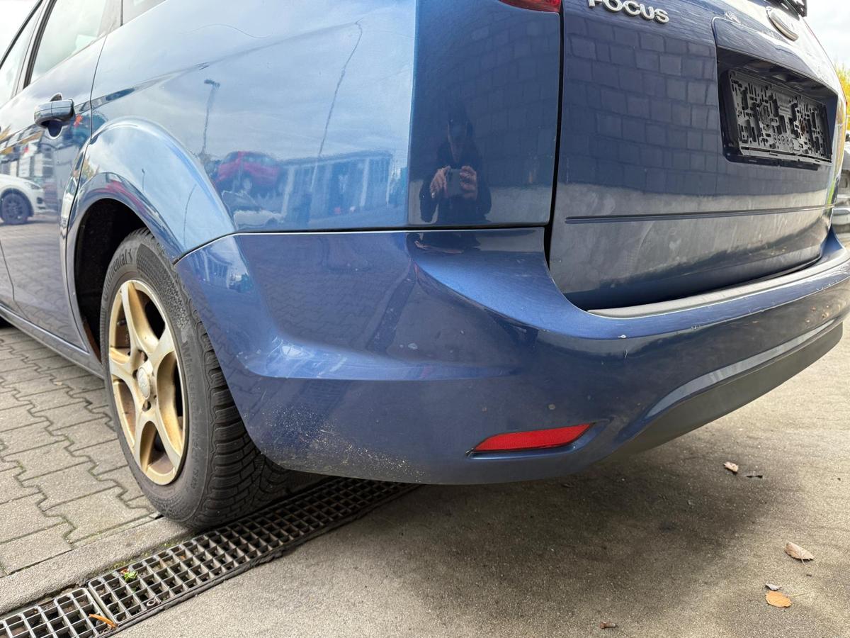 Ford Focus 2 DA3 BJ10 original Sto&szlig;stange Sto&szlig;f&auml;nger hinten Burmablau Kombi